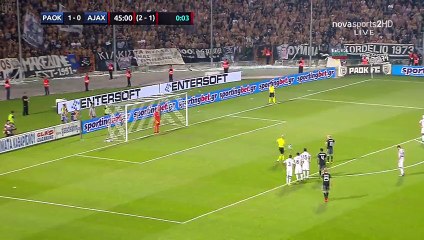 Davy Klaassen Goal HD - PAOK 1-1 Ajax Amsterdam - 03.08.2016 HD