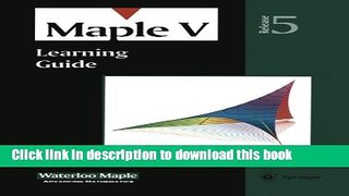 Ebook Maple V: Learning Guide Free Online
