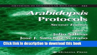 Ebook Arabidopsis Protocols, 2nd Edition (Methods in Molecular Biology) Free Online