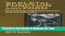 Ebook Skeletal Function and Form: Mechanobiology of Skeletal Development, Aging, and Regeneration