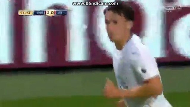 Jamie Vardy Fantastic Header HD - Barcelona vs Leicester 03.08.2016