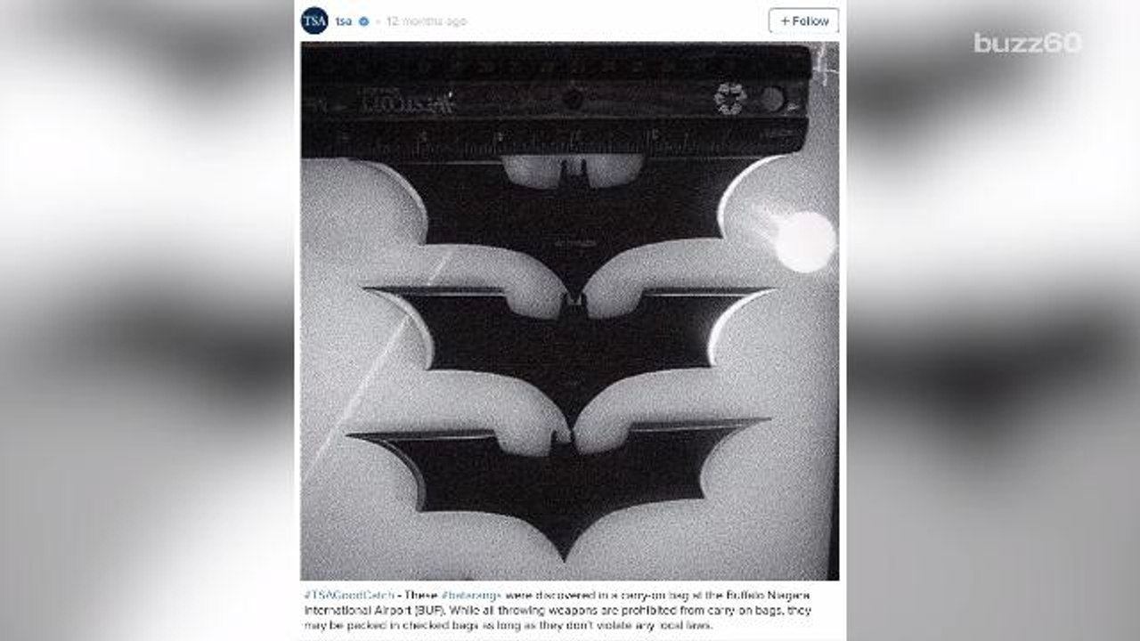 TSA VS Batman: Stop Packing Batarangs In Your Carry-On Luggage
