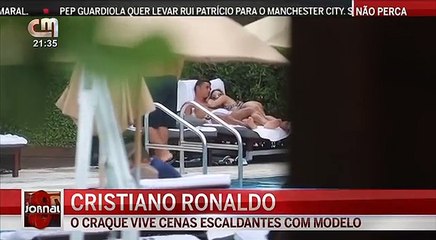 Cristiano Ronaldo APANHADO em cenas escaldantes com modelo de fitness