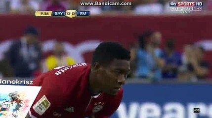 David Alaba Fantastic Free Kick Shot - Bayern Munich vs Real Madrid - International Champions Cup - 03/08/2016