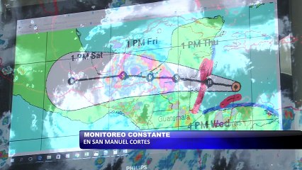Monitoreo constante en San Manuel Cortes