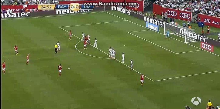 David Alaba Hits the POST - Bayern Munich 0-0 Real Madrid - 03-08-2016