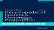 Ebook Encyclopedia of Genetics, Genomics, Proteomics, and Informatics Free Online