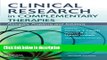 Ebook Clinical Research in Complementary Therapies: Principles, Problems and Solutions, 2e Full
