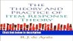 Ebook The Theory and Practice of Item Response Theory (Methodology in the Social Sciences) Free