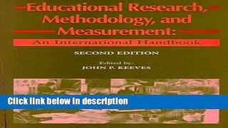 Books Educational Research, Methodology and Measurement (Resources in Education Series) (Pergamon)