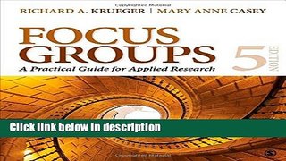 Ebook Focus Groups: A Practical Guide for Applied Research Full Online