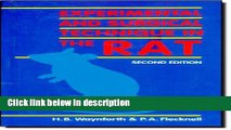 Ebook Experimental and Surgical Techniques in the Rat, Second Edition Full Download