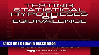 Ebook Testing Statistical Hypotheses of Equivalence Full Online