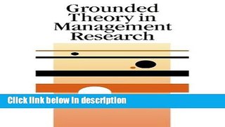 Books Grounded Theory in Management Research (SAGE series in Management Research) Full Online