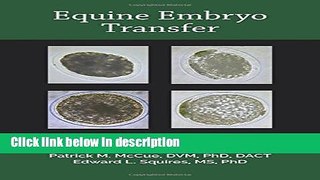 Books Equine Embryo Transfer Full Online