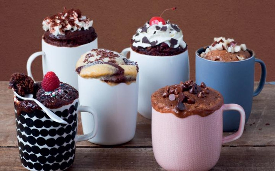Mug Cakes (5 flavors) | 2 Minute Microwave Mug Cakes