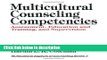 Ebook Multicultural Counseling Competencies: Assessment, Education and Training, and Supervision