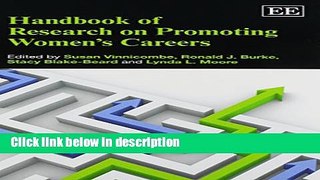 Books Handbook of Research on Promoting Women s Careers (Research Handbooks in Business and