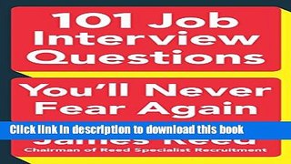 Books 101 Job Interview Questions You ll Never Fear Again Full Online