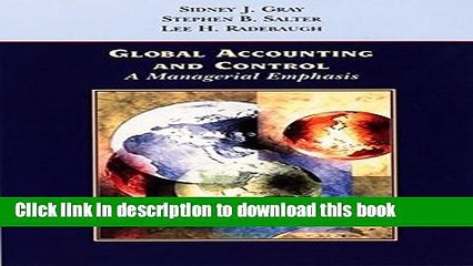 PDF  Global Accounting and Control: A Managerial Emphasis  Free Books