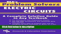Ebook Electric Circuits Problem Solver (Problem Solvers Solution Guides) Full Online