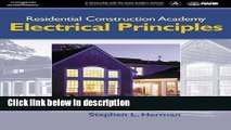 Books Residential Construction Academy: Electrical Principles (Residential Construction Academy