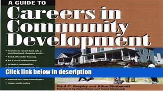 Ebook A Guide to Careers in Community Development Full Online