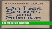 Ebook On Lies, Secrets, and Silence: Selected Prose 1966 - 1978 Free Online