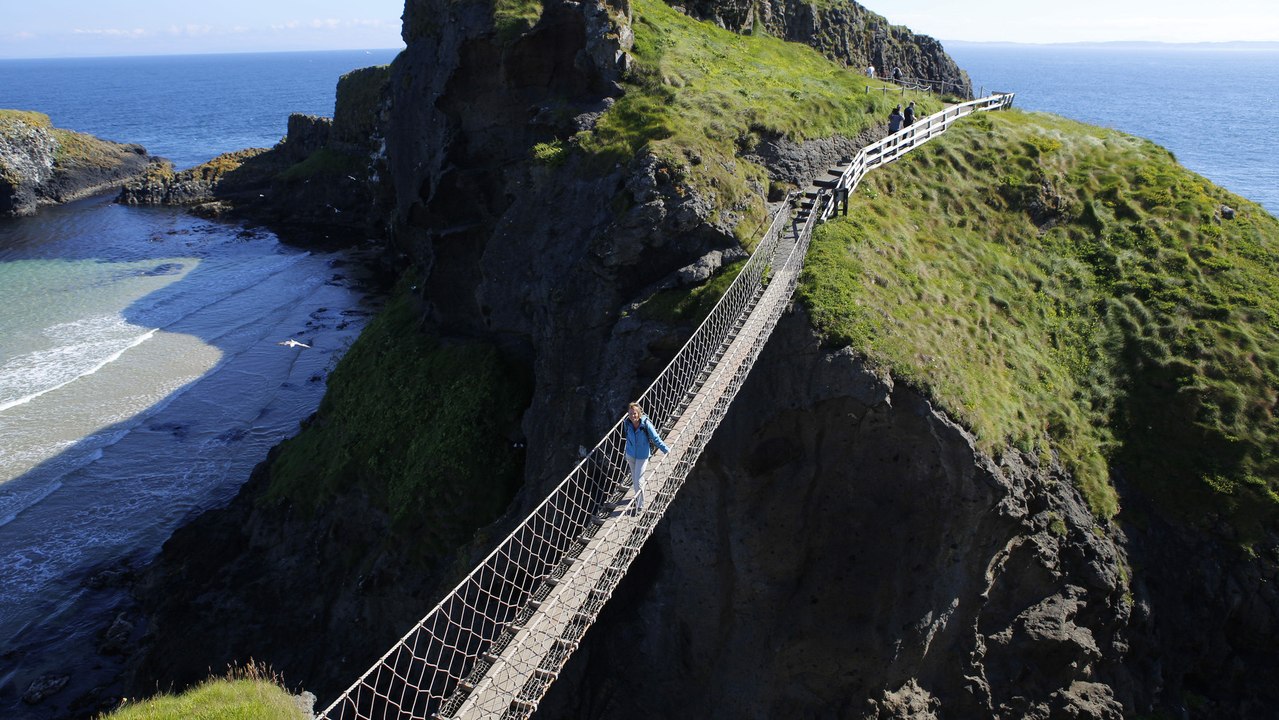 Carrick-a-rede | hängeseilbrücke in nordirland