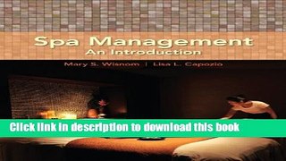 Ebook Spa Management: An Introduction Free Download