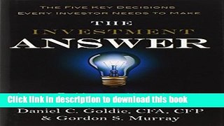 Ebook The Investment Answer Free Online