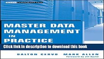 Ebook Master Data Management in Practice: Achieving True Customer MDM Free Online