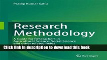 Books Research Methodology: A  Guide for Researchers In Agricultural Science, Social Science and