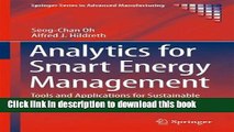 Books Analytics for Smart Energy Management: Tools and Applications for Sustainable Manufacturing