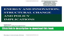 Ebook Energy and Innovation:Structural Change and Policy Implications Full Online