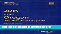 Books Oregon Manufacturers Register 2013 Full Online