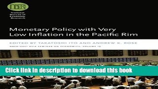 Download  Monetary Policy with Very Low Inflation in the Pacific Rim (National Bureau of Economic