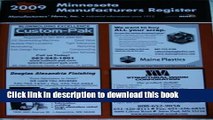 Ebook 2009 Minnesota Manufacturers Register Free Online