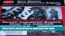 Ebook 2009 New Mexico Manufacturers Register Free Online
