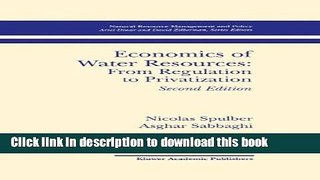 Books Economics of Water Resources: From Regulation to Privatization (Natural Resource Management