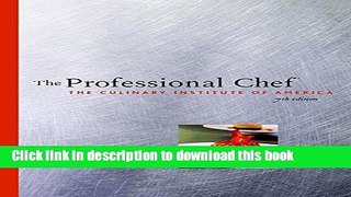 Books The Professional Chef Free Download