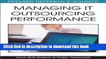 Ebook Managing It Outsourcing Performance Full Online