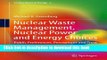 Books Nuclear Waste Management, Nuclear Power, and Energy Choices: Public Preferences,