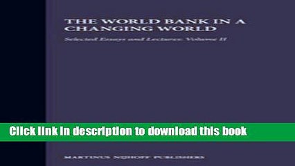 Download  Shihaja World Bank in Changing  Free Books