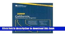 Books 2009 California Manufacturers Register Full Online