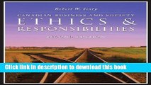 Ebook Canadian Business and Society: Ethics   Responsibilities Free Download KOMP