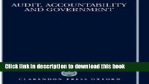Download  Audit, Accountability and Government  Online