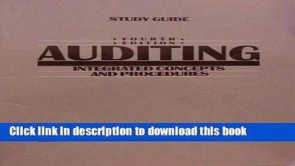 PDF  Auditing, Study Guide: Integrated Concepts and Procedures  Online