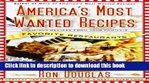 Books America s Most Wanted Recipes: Delicious Recipes from Your Family s Favorite Restaurants