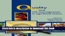 Books Quality and risk management in agri-food chains Full Online